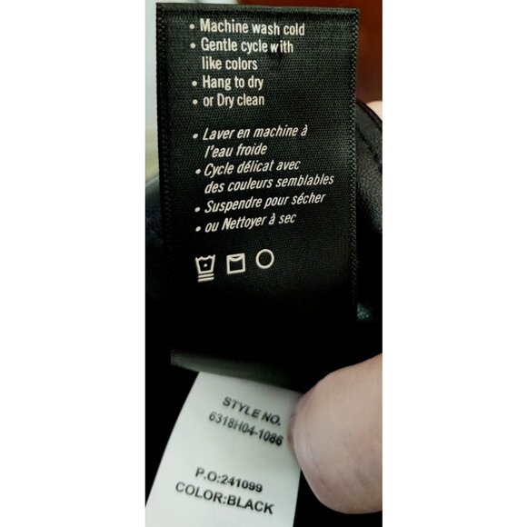 Paige Women's Black Faux Leather Straight-Leg Pants Size 4 - Picture 7 of 10